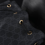 Gucci GG Supreme Monogram Backpack with Web Stripe