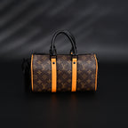 Louis Vuitton Keepall Bandoulière 50 – Monogram Canvas with Neon Orange Trim