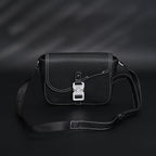 Dior Saddle Crossbody Bag – Black Grained Calfskin with Silver-Tone Hardware