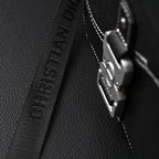 Dior Saddle Crossbody Bag – Black Grained Calfskin with Silver-Tone Hardware