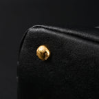 Miu Miu Black Leather Satchel Bag – Medium Structured Tote