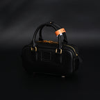 Miu Miu Black Matelassé Leather Satchel Bag – Mini Top Handle