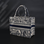 Dior Book Tote Bag – Blue Toile de Jouy Embroidery