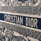 Dior Book Tote Bag – Blue Toile de Jouy Embroidery