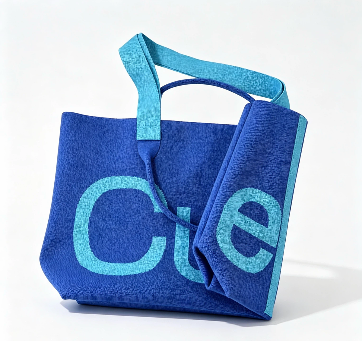 Curves Knit Tote Bag