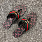 YGS011 Women and Man Leather Slippers 36-44 Shoes with Box